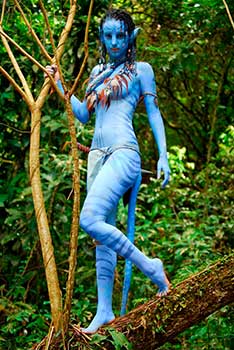 Naytiri, el personaje de Avatar interpretado por la actriz dominicana.