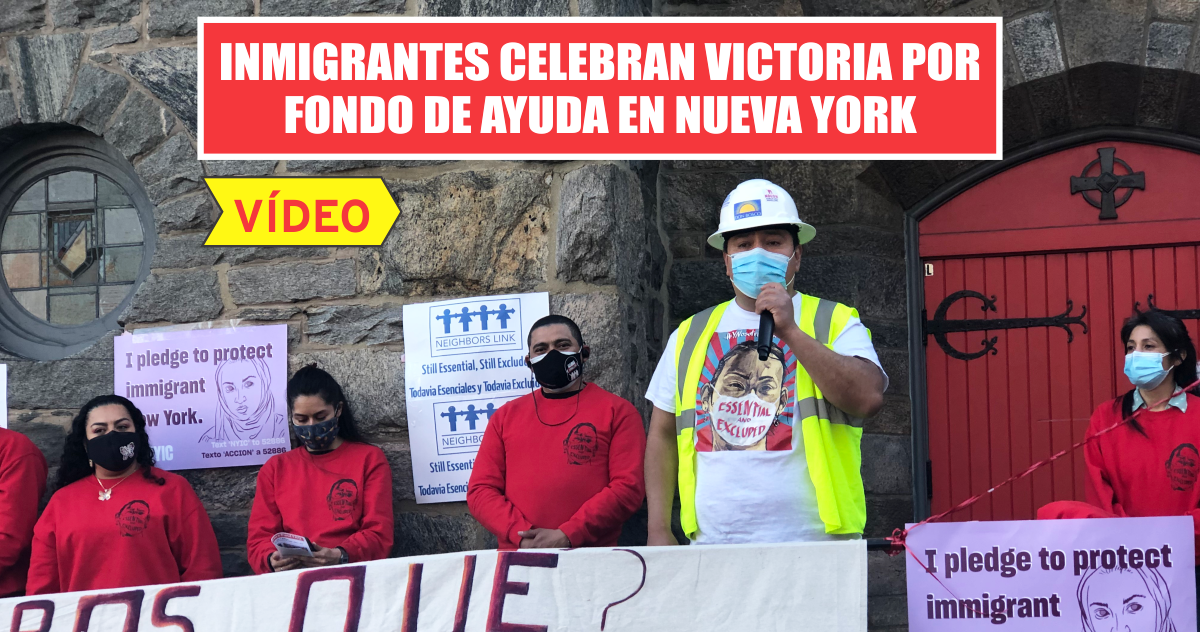 Inmigrantes celebran victoria por fondo de ayuda en Nueva York