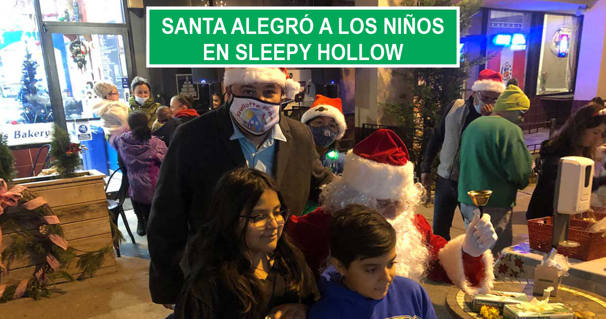 Santa alegró a los niños en Sleepy Hollow