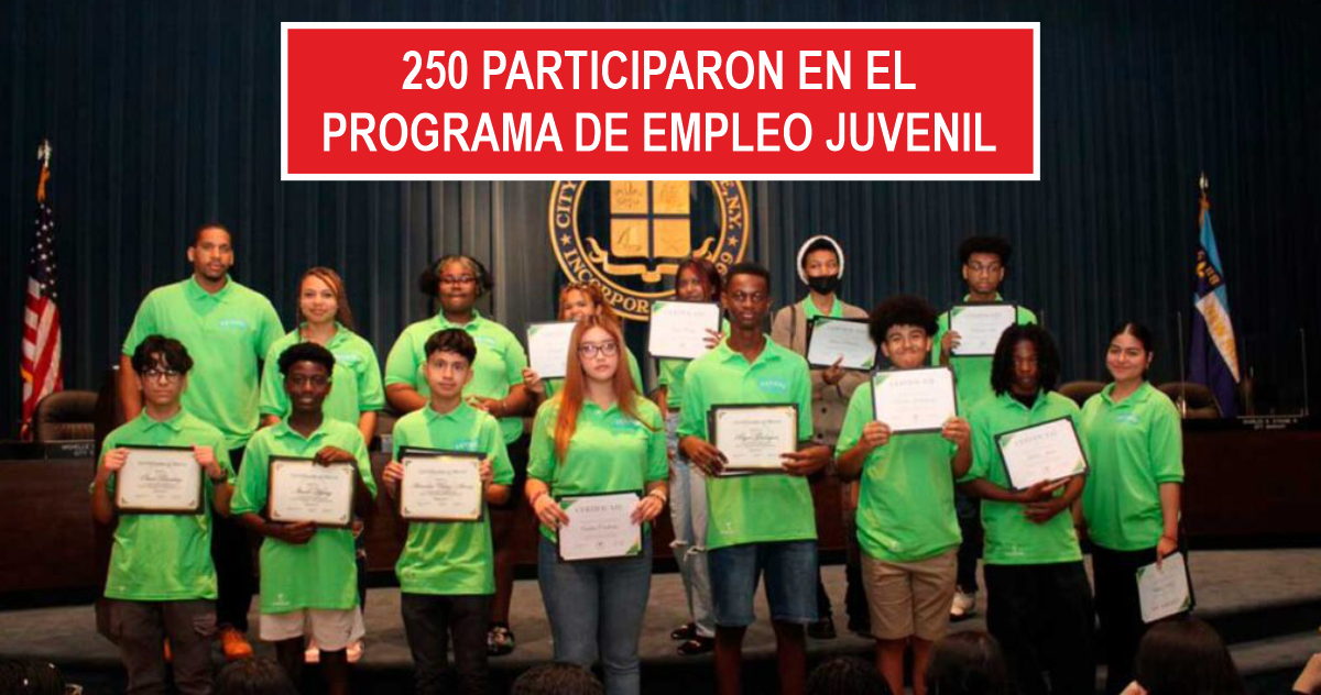 250 participaron en el programa de empleo juvenil