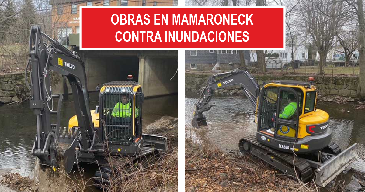 Obras en Mamaroneck contra inundaciones