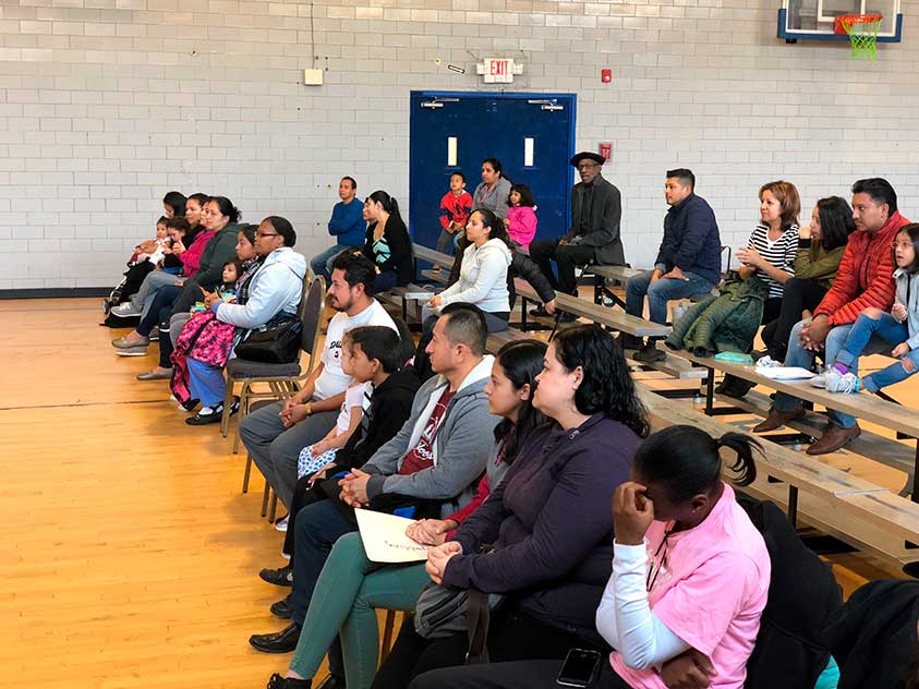 800 familias reciben comida gratuita en Port Chester