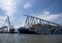Cable suelto, posible causa del choque de barco en puente Baltimore