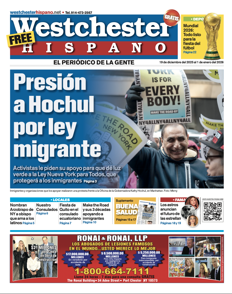Westchester Hispano Edicion Digital 19 de Diciembre 2025