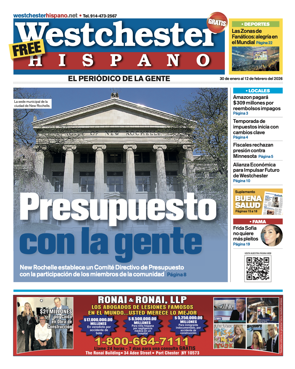 Westchester Hispano Edicion Digital 30 de Enero 2026