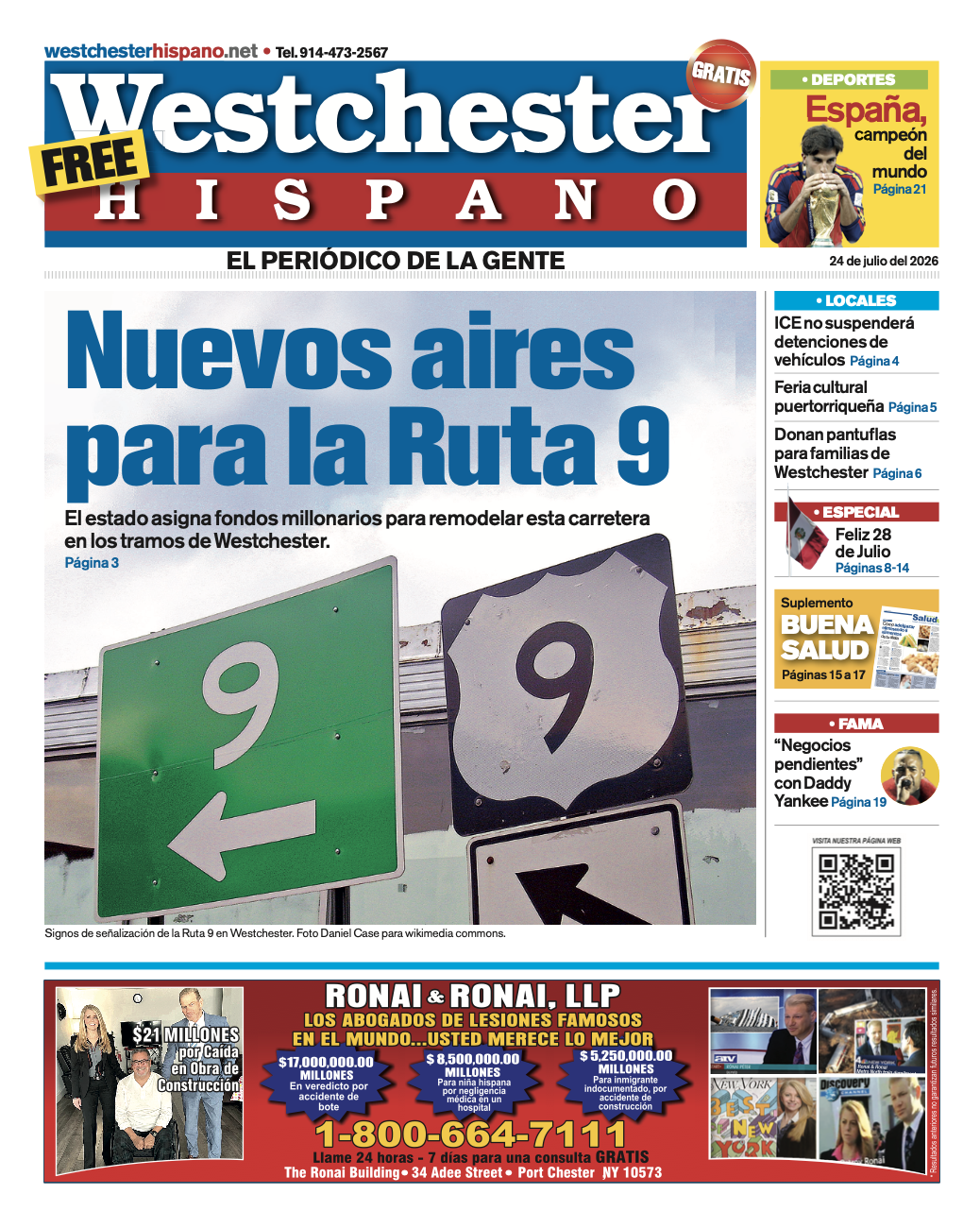 Westchester Hispano Edición Digital 24 de Julio 2026