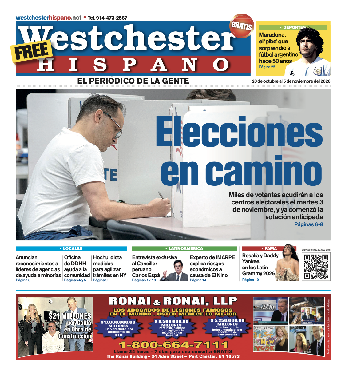 Westchester Hispano Edición Digital 23 de Octubre 2026